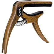Premium Zinc Alloy Guitar Capo - Perfect for Acoustic, Electric, and Classical Guitars, Ukuleles and BanjosRosewood