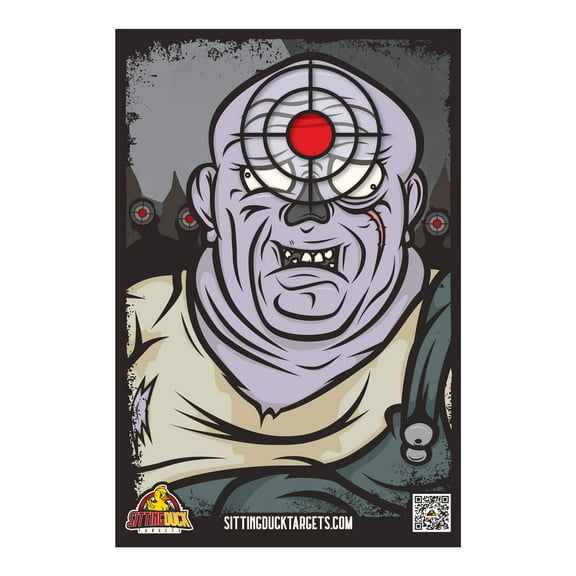 Premium Zombie Jeff Shooting Target | BETTER DESIGNS | HIGHER QUALITY | SUPERIOR TARGETS | 12x18 Inch Zombie Targets | Sitting Duck Targets | Rifle Targets | Gun Targets | Pellet Gun | Airsoft | BB