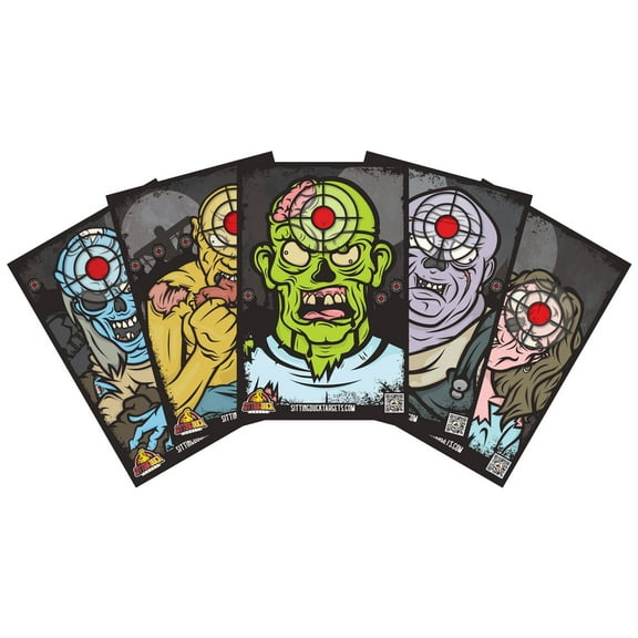 Premium Zombie Targets Variety Pack | BETTER DESIGNS | HIGHER QUALITY | SUPERIOR TARGETS | 12x18 Inch Zombie Targets | Sitting Duck Targets | Gun Targets | Pellet Gun | Rifle | Airsoft (5)