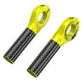Premium bike grips with carbon stem ends ergonomic, light and