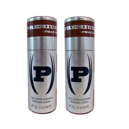 Premium by Phat Farm Cologne Lot of 2 x 2.5 oz Long Lasting Deodorant Stick for Men