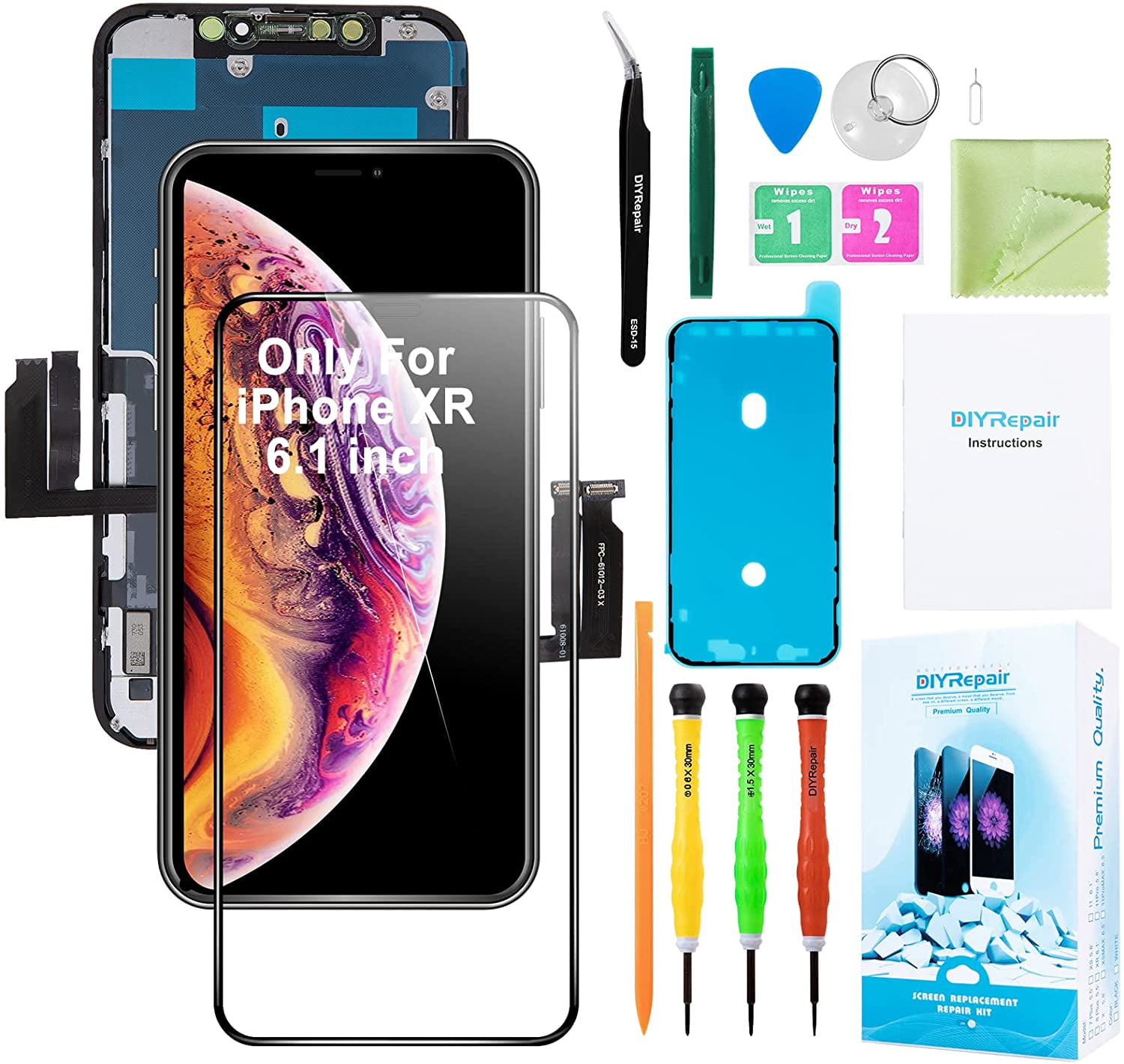 Premium for iPhone XR Screen Replacement 6.1' 3D Touch LCD Complete