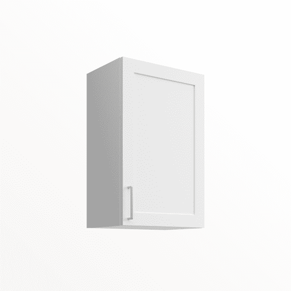 Premium, fully-assembled German white shaker wall cabinet 21.6" (55cm) 1 right door