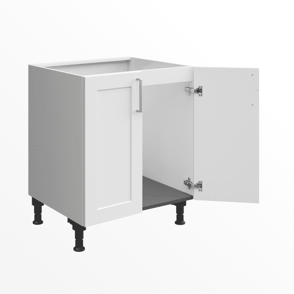Premium fully-assembled German white shaker water-resistant sink unit 27.5"(70 cm) 2 doors
