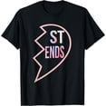 thumbnail image 1 of Premium model-Unisex-100% cotton-BFF 1 Heart in 2 Best Friends Matching 2nd Part T-Shirt, 1 of 4