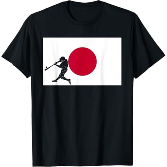 Premium model-Unisex-100% cotton-Baseball Game League Japan Flag Asian National Team Player T-Shirt