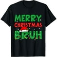 thumbnail image 1 of Premium model-Unisex-100% cotton-Bruh Meme Funny Saying Bro Greeting Teens Boys Men Christmas T-Shirt, 1 of 4