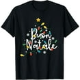 thumbnail image 1 of Premium model-Unisex-100% cotton-Buon Natale Italian Family Merry Christmas Tree Lights T-Shirt, 1 of 4