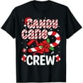 thumbnail image 1 of Premium model-Unisex-100% cotton-Candy Cane Crew - Funny Christmas Holiday Men Women T-Shirt, 1 of 4