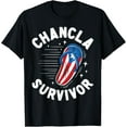 thumbnail image 1 of Premium model-Unisex-100% cotton-Chancla Survivor Puerto Rican Puerto Rico Funny Spanish Joke T-Shirt, 1 of 4