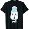 thumbnail image 1 of Premium model-Unisex-100% cotton-Costume for Couples SALT and Pepper Matching Halloween T-Shirt, 1 of 4