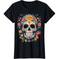 thumbnail image 1 of Premium model-Unisex-100% cotton-De Los Muertos Day of the Dead Sugar Skull Halloween Women T-Shirt, 1 of 4