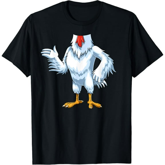 Premium model-Unisex-100% cotton-Easy Chicken Costume Chicken Body Headless Chicken Costume T-Shirt