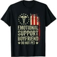 thumbnail image 1 of Premium model-Unisex-100% cotton-Emotional Support Boyfriend Do Not Pet Funny BF T-Shirt, 1 of 4