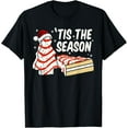 thumbnail image 1 of Premium model-Unisex-100% cotton-Funny Tis The Season Design Christmas Tree Cakes Debbie T-Shirt, 1 of 4
