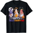 thumbnail image 1 of Premium model-Unisex-100% cotton-HalloThanksMas Gnomes Halloween Thanksgiving Christmas Happy T-Shirt, 1 of 4