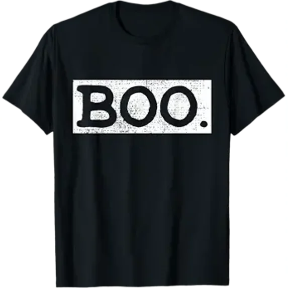 Premium model-Unisex-100% cotton-Halloween Vintage Boo Funny Gift T-Shirt