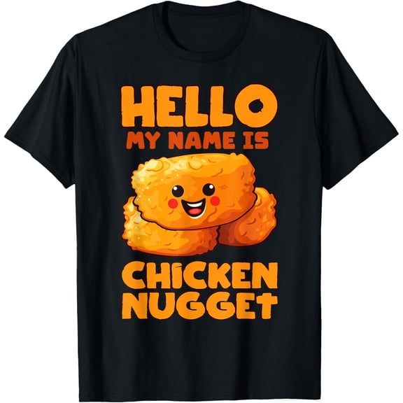 Premium model-Unisex-100% cotton-Hello my name is Chicken Nugget Costume Chicken Nugget T-Shirt