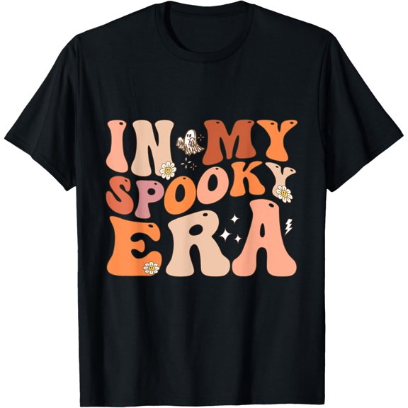 Premium model-Unisex-100% cotton-In My Spooky Era Spooky Season Retro Halloween Funny Ghost T-Shirt