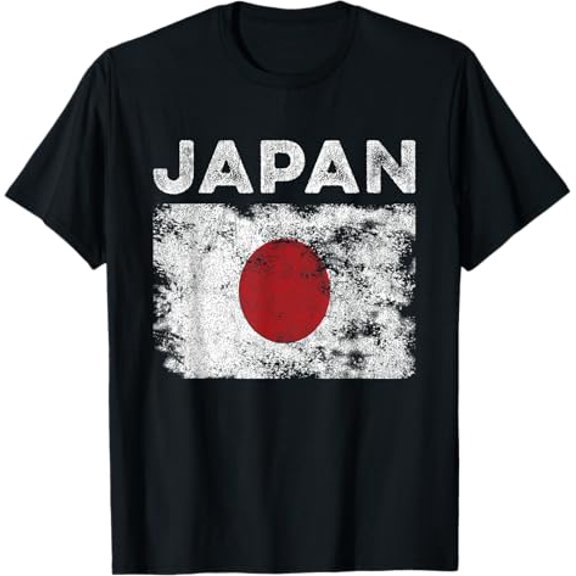 Premium model-Unisex-100% cotton-Japan Flag Distressed - Men Women Kids - Japanese Flag T-Shirt