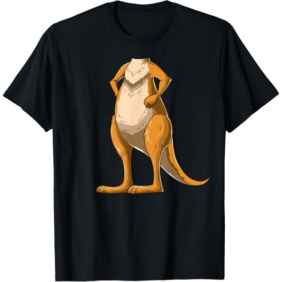 Premium model-Unisex-100% cotton-Kangaroo Costume Kangaroo Body Headless Kangaroo Costume T-Shirt