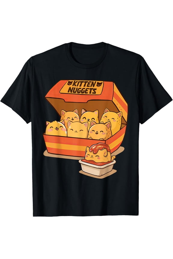 Premium model-Unisex-100% cotton-Kitten Nuggets T-Shirt