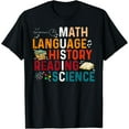 thumbnail image 1 of Premium model-Unisex-100% cotton-Math Language History Reading Science Music Teacher Funny T-Shirt, 1 of 4