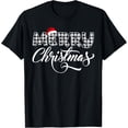 thumbnail image 1 of Premium model-Unisex-100% cotton-Merry Christmas Buffalo Black and White Plaid for Men Women T-Shirt, 1 of 4