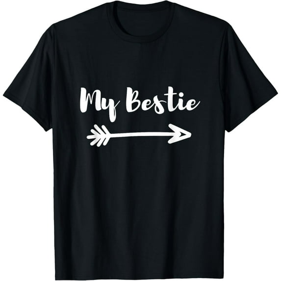 Premium model-Unisex-100% cotton-My Bestie Best Friend Right Arrow T-Shirt