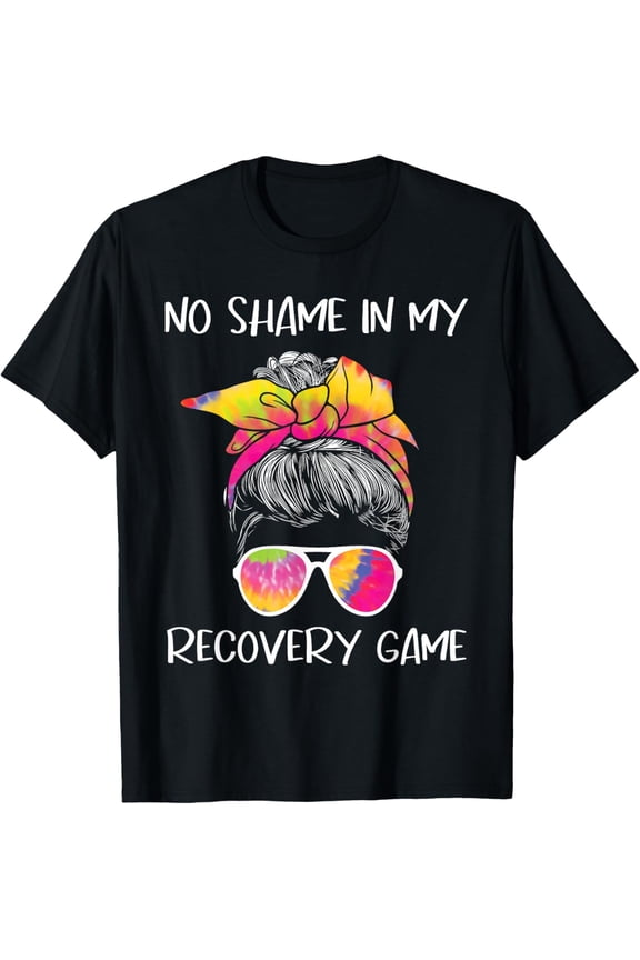 Premium model-Unisex-100% cotton-No Shame In My Recovery Game - Sobriety AA NA Anniversary T-Shirt
