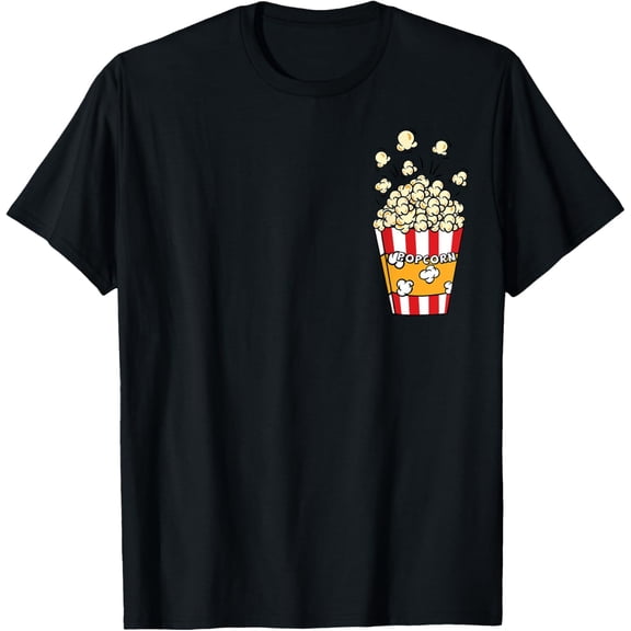 Premium model-Unisex-100% cotton-Popcorn in your Pocket T Shirt Funny I Love Popcorn Shirt T-Shirt