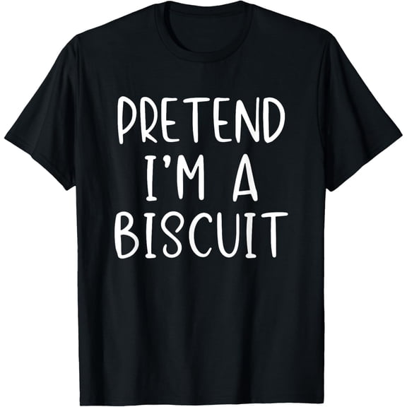 Premium model-Unisex-100% cotton-Pretend I'm A Biscuit Costume Halloween Simple Adult T-Shirt