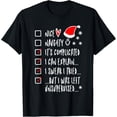 thumbnail image 1 of Premium model-Unisex-100% cotton-Santa Claus Naughty Or Nice List For & Adults Unisex-Adults & Funny Christmas T-Shirt Black Small Classic Fit Crew Neck Short Sleeve, 1 of 4