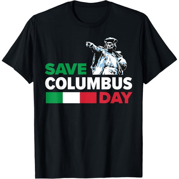 Premium model-Unisex-100% cotton-Save Columbus Day T-Shirt