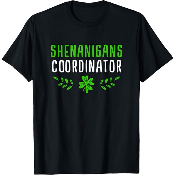 Premium model-Unisex-100% cotton-Shenanigans Coordinator | Saint Irish Pats St Patrick's Day T-Shirt