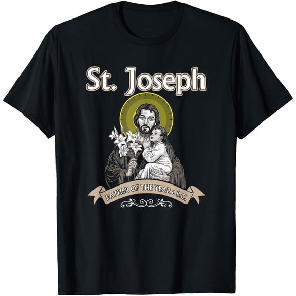 Premium model-Unisex-100% cotton-St Joseph tshirt - Saint Shirts - Father's Day Shirt T-Shirt