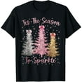 thumbnail image 1 of Premium model-Unisex-100% cotton-Tis The Season Sparkle Christmas Tree Xmas Women Girl T-Shirt, 1 of 4