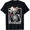 thumbnail image 1 of Premium model-Unisex-100% cotton-What's Your Emergency 911 Dispatcher Skeleton Christmas T-Shirt, 1 of 4