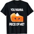 thumbnail image 1 of Premium model-Unisex-100% cotton-You Wanna Piece of Me Funny Pumpkin Pie Thanksgiving T-Shirt, 1 of 4