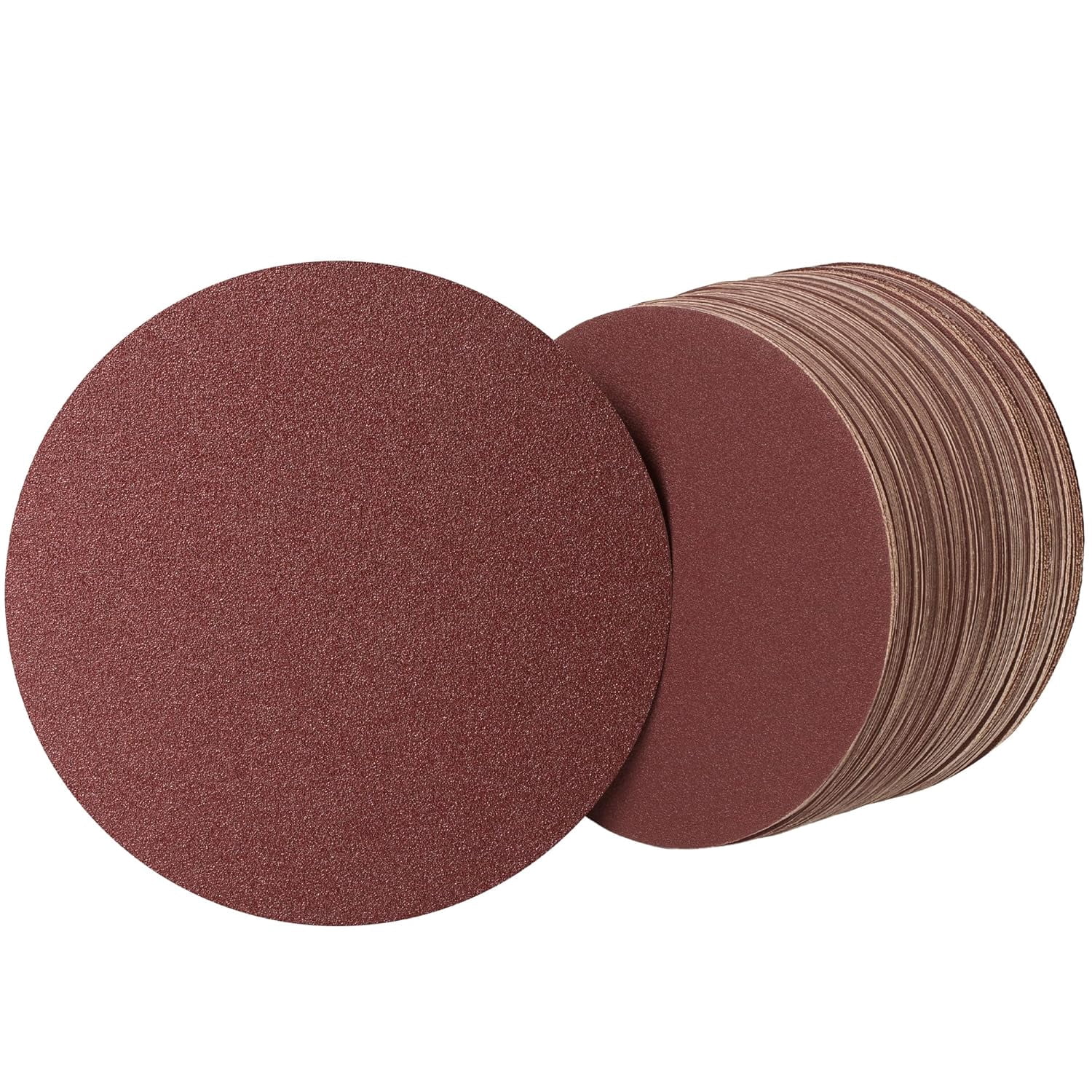 Premium sandpaper disc 6-inch 100-pack 60801201802403204006008001000 grit aluminum oxide self-adhesive sandpaper discs, suitable for random orbital sanders and belt sanders