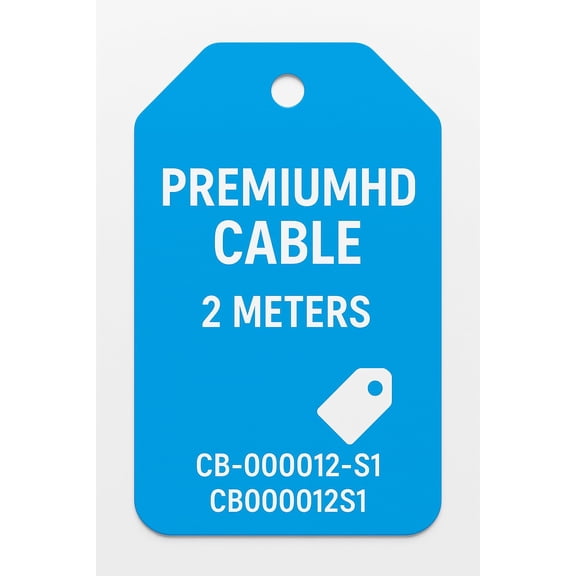 PremiumHD 2 Meter HDMI Cable (CB-000012-S1) Heavy Duty High-Speed Premium HD Cord, 6.56 Feet, Over 1LB, Supports 4K Ultra HD, Ethernet, Compatible with TV, Monitor, Projector, PS4, Xbox CB000012S1