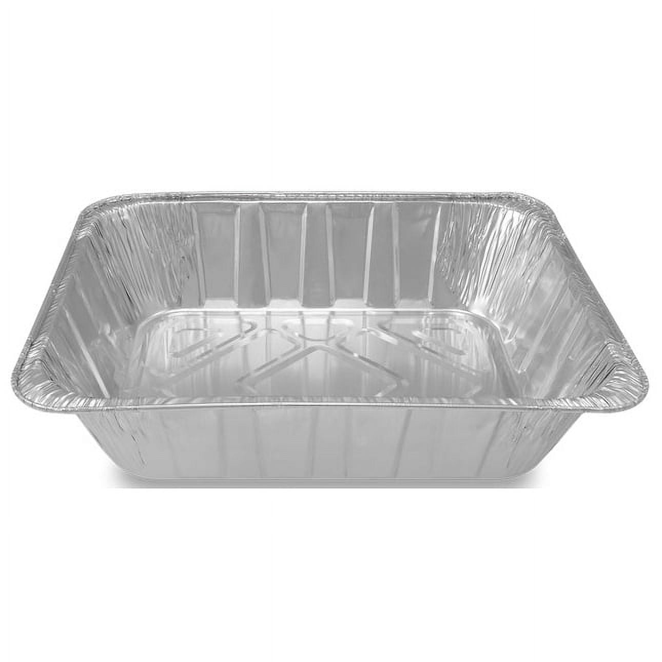 [100] Aluminum Pans 9x13 Disposable Foil Pans Half Size Steam Table Shallow  Aluminum Trays Heavy Duty Tin Foil Disposable Pans, Bakeware, Lasagna Pan