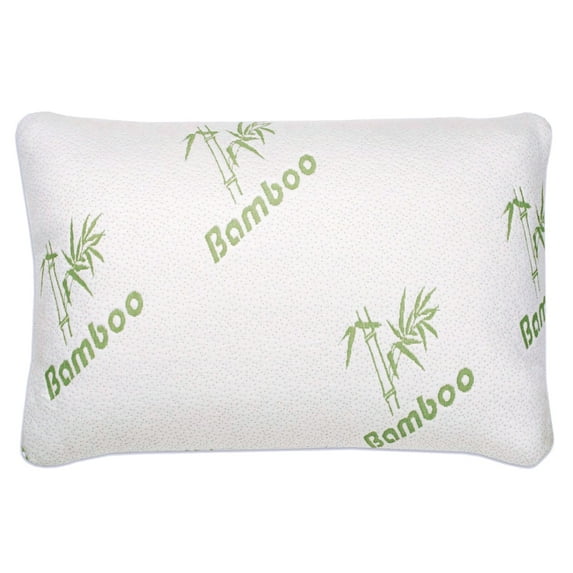 Premius Bamboo Memory Foam Pillow, Standard-Queen, 18x28 Inches