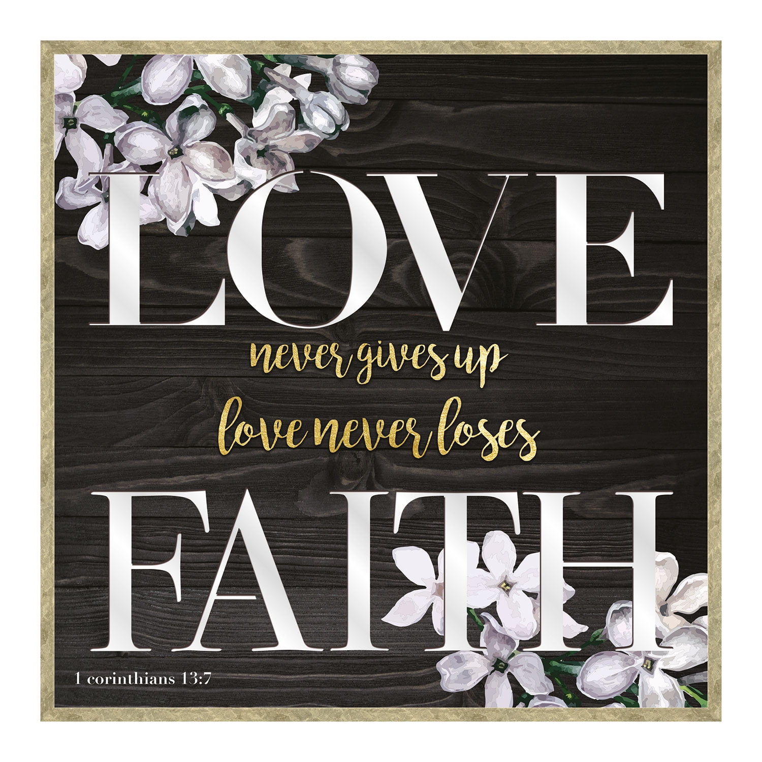 Love Quotes - Love never gives up, never loses faith, is