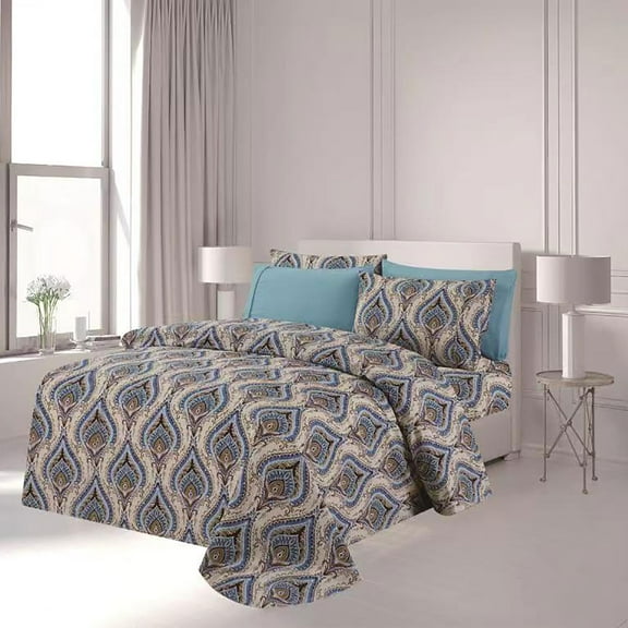 Premius Naomi 4 Piece Premium Luxurious Wrinkle-Free Microfiber Sheet Set, Twin