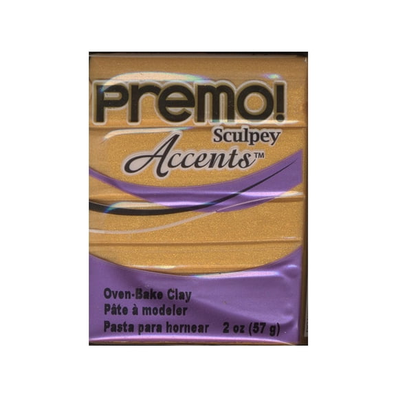 Premo Premium Polymer Clay 18 KT gold, 2 oz. (pack of 5)