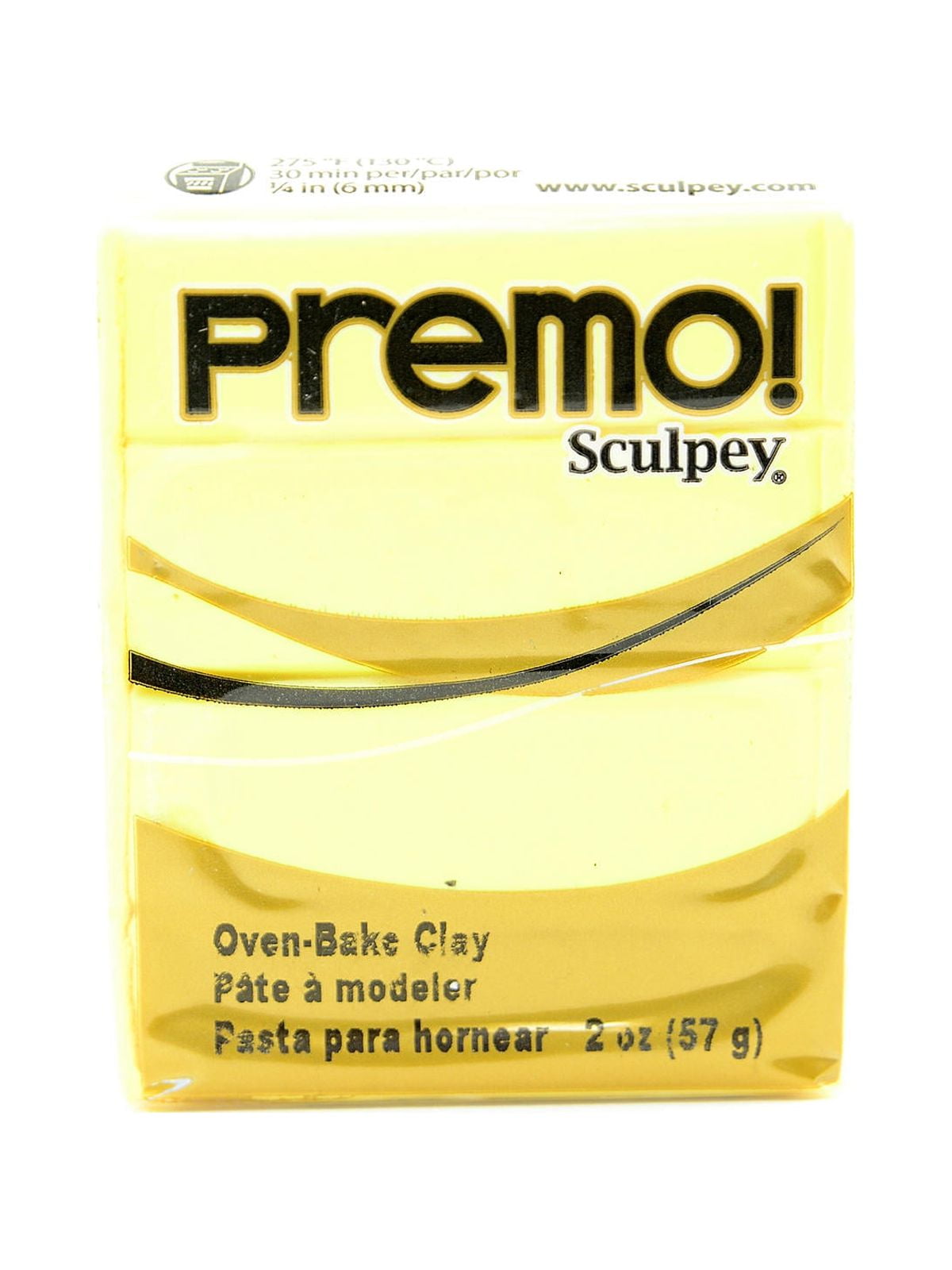 Premo Premium Polymer Clay translucent white, 2 oz. (pack of 5