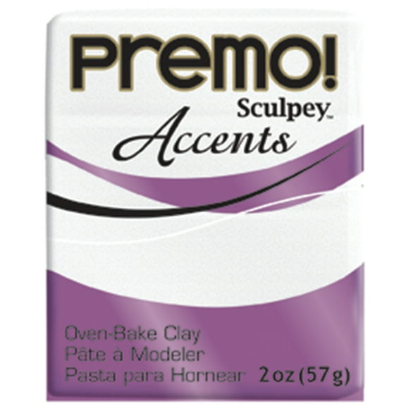 Premo! Sculpey Modeling Clay, 2 oz., Frost White Glitter