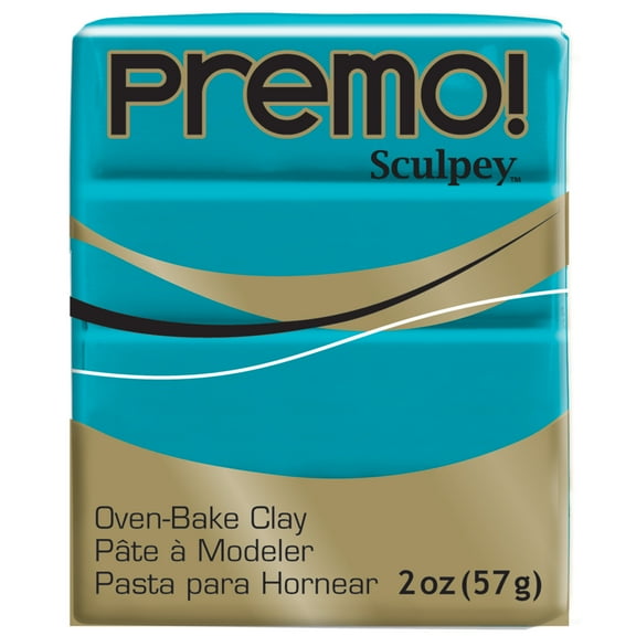Premo! Sculpey Modeling Clay, 2 oz., Turquoise