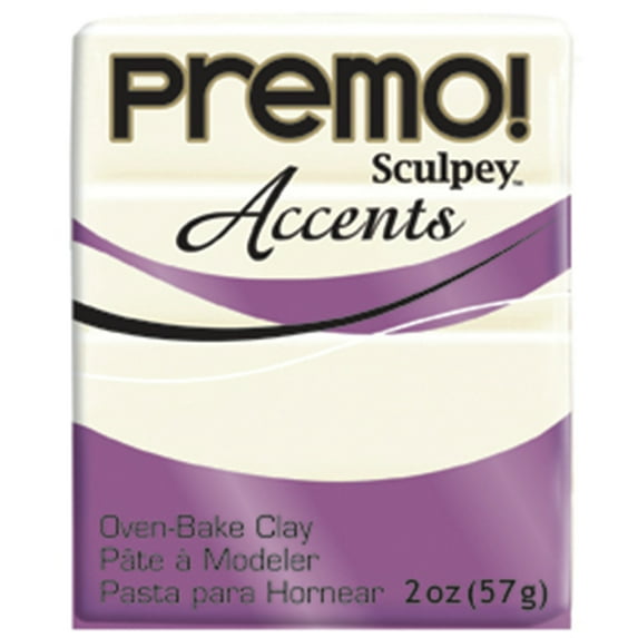 Premo! Sculpey Modeling Clay, 2 oz., White Translucent